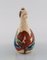 Uccello da ceramista sudafricano in ceramica smaltata dipinta a mano, Immagine 3