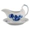 Blue Flower Braided Sauce Boat on Fixed Stand from Royal Copenhagen 1