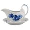 Blue Flower Braided Sauce Boat on Fixed Stand from Royal Copenhagen, Image 1