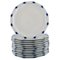 Corinth Dinner Plates in Porcelain by Tapio Wirkkala for Rosenthal, Set of 12 1