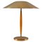 Swedish Mid-Century Table Lamp in Teak and Brass from Böhlmarks 1