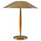 Swedish Mid-Century Table Lamp in Teak and Brass from Böhlmarks, Image 1