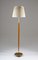 Skandinavische Mid-Century Stehlampe aus Messing & Holz 3