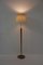 Scandinavian Mid-Century Brass and Wood Floor Lamp 9