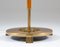 Skandinavische Mid-Century Stehlampe aus Messing & Holz 8