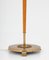 Lampadaire Scandinave Mid-Century en Laiton et Bois 6