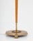 Scandinavian Mid-Century Brass and Wood Floor Lamp, Image 6