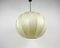 Mid-Century Round Cocoon Pendant Lamp, 1960s, Italy, Image 13
