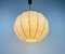 Mid-Century Round Cocoon Pendant Lamp, 1960s, Italy, Image 4