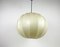 Mid-Century Round Cocoon Pendant Lamp, 1960s, Italy 8