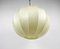 Mid-Century Round Cocoon Pendant Lamp, 1960s, Italy, Image 14