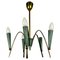 Mid-Century Italian Brass Chandelier, 1960s, Image 1