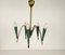 Mid-Century Italian Brass Chandelier, 1960s 15