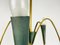 Lámpara de araña italiana Mid-Century de latón, años 60, Imagen 11