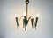 Mid-Century Italian Brass Chandelier, 1960s 7