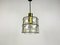 Iron and Bubble Glass Pendant Lamp from Glashütte Limburg, 1960s, Image 2