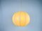 Mid-Century Round Cocoon Pendant Lamp, 1960s, Italy, Image 12