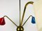 Lámpara de araña italiana de latón con tres brazos de Arredoluce, Italy, años 50, Imagen 14