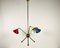 Lámpara de araña italiana de latón con tres brazos de Arredoluce, Italy, años 50, Imagen 7
