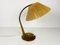 Teak and Rattan Table Lamp from Temde, 1970s 10