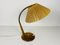 Teak and Rattan Table Lamp from Temde, 1970s 14