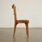 Stained Beech and Foam Leatherette Chair, Italy, 1950s, Image 3