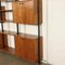 Teak Veneer and Metal Brass Bookcase, Italy, 1950s 8