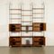 Teak Veneer and Metal Brass Bookcase, Italy, 1950s, Image 5