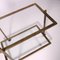 Brass and Glass Trolley, Italy, 1970s, Image 3