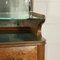 Burl Walnut Veneer and Brass Back-Treated Glass Dresser, Italy, 1950s 7