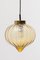 Amber Glass Pendant Light from Raak, 1970s 3