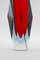 Murano Submerged Faceted Glass Vase by Luigo Madruzo, 1960s 4