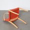 Rot-Orange Nr 757 Stuhl von Peter Maly für Thonet 7