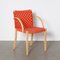 Rot-Orange Nr 757 Stuhl von Peter Maly für Thonet 1