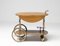 Italian Walnut Bar Cart 3