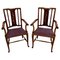 Antique Edwardian Inlaid Mahogany Desk Chairs, Set of 2, Image 1