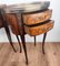 Antique Italian Marquetry Walnut Nightstands with Drawers, Set of 2 4