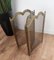 Italian Gilt Brass Fireplace Screen or Fire Screen, 1960s, Image 5