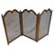 Italian Gilt Brass Fireplace Screen or Fire Screen, 1960s, Image 1