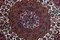 Floral Carpet in Wine Red with Border and Medallion 2