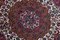 Floral Carpet in Wine Red with Border and Medallion, Image 2