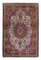 Floral Carpet in Wine Red with Border and Medallion 1