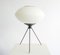 Tripod Table Lamp with Opaline Glass, Italy, 1950s 3