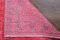 Handgeknüpfter türkischer Vintage orientalischer Oushak Teppich aus pinker Wolle 9