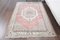 Small Vintage Turkish Handmade Muted Colored Wool Oushak Rug 1