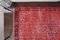 Tappeto Oushak vintage in lana rossa sovratinta con medaglione, Turchia, Immagine 5