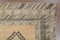 Kleiner antiker türkischer handgefertigter Oushak Teppich in Orange & Braun 8