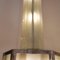 Französischer Art Deco Kronleuchter aus Metall & Glas 5