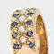 Französischer Ring aus 18 Karat Gelbgold mit Saphir, 19. Jh 7