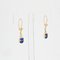 Modern Lapis Lazuli & 18 Karat Yellow Gold Beetle Earrings, Set of 2 3